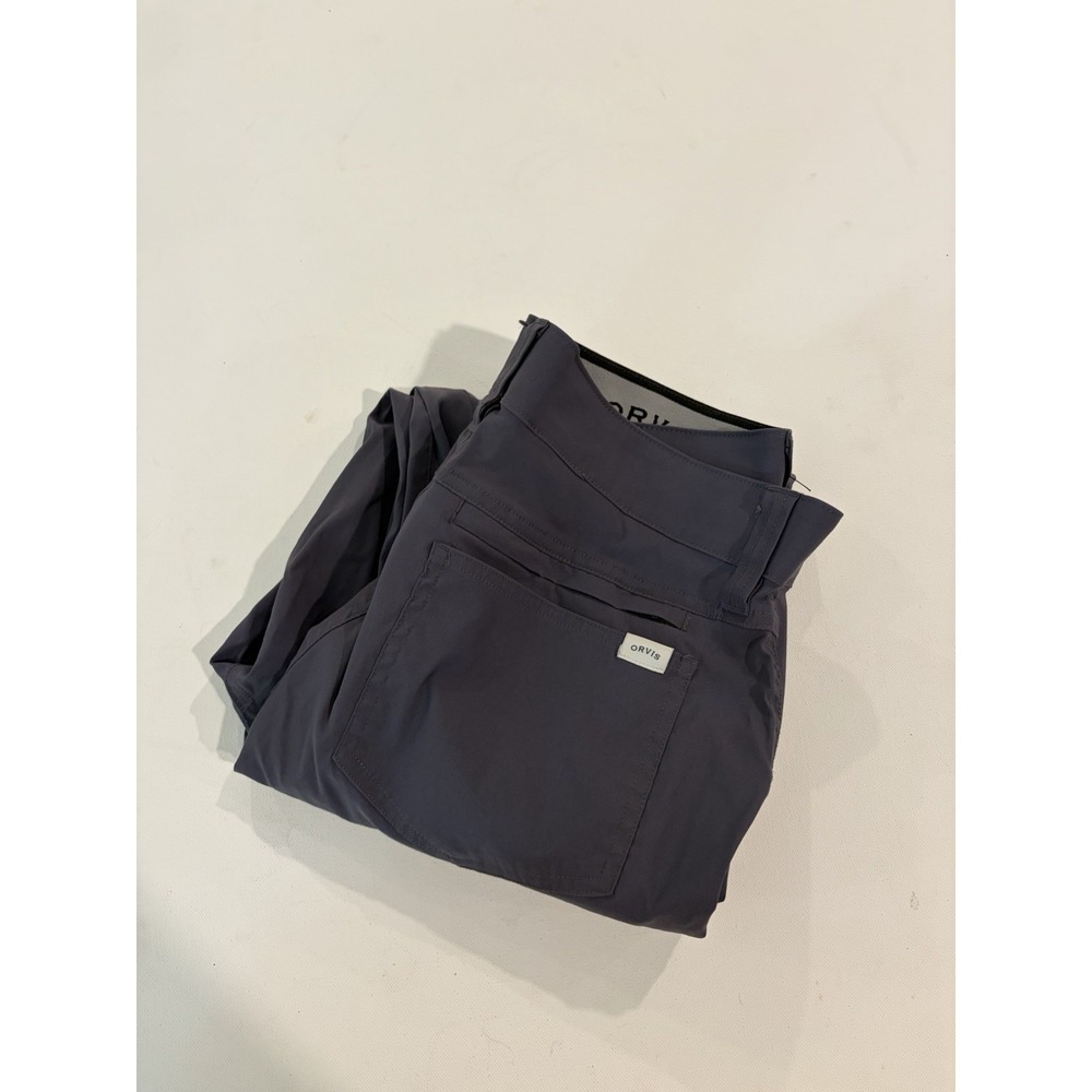 Orvis Mens Tech Pants Dark Gray Water Repellent Stretch Outdoor Trousers 32x29